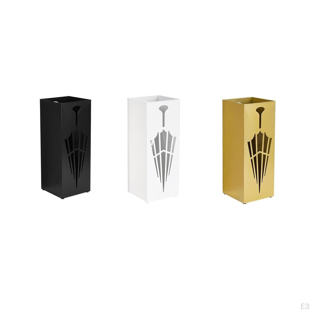 Kompakte Regenschirm-Aufbewahrungslösung mit Abtropfschale für Büro und Flur