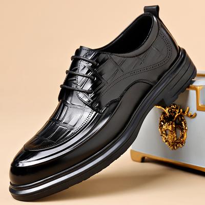 Fashion High Quality Business Shoes All-match Men Dress Flats Men's Shoes New Leather Men's Formal Shoes Oxford Wedding Party Footwear