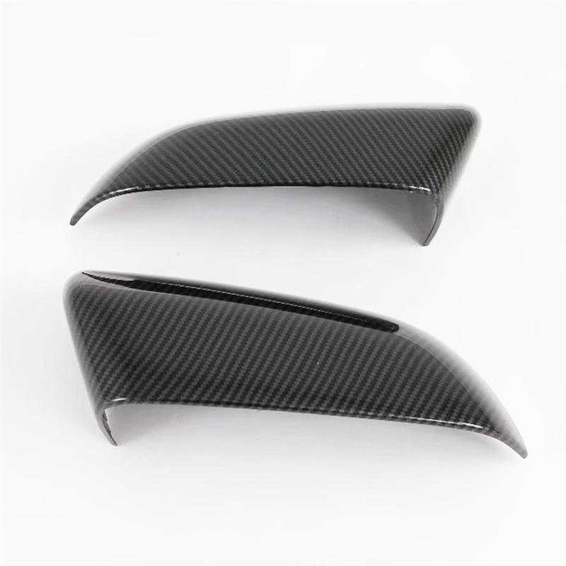 2Pcs Carbon Fiber Rear View Mirror Cover-Side Door Mirror Cover Cap For Hyundai Venue --A87Q