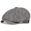 Men's Spring and Summer Thin Breathable Octagonal Hat Sunscreen Retro Beret
