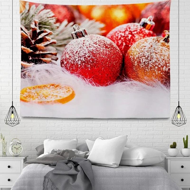 Рождественский гобелен Спальня Гостиная Домашнее рождественское украшение Гобелен 100x75cm — фото 10