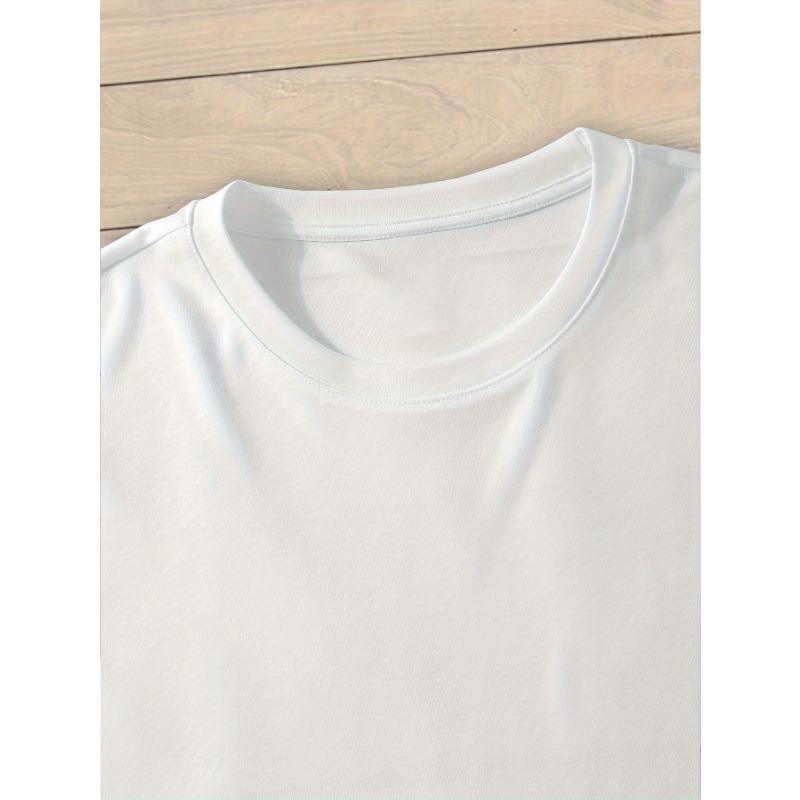 European Size Men'S Short-Sleeve T-Shirt, Summer Print Round Neck, Casual Sports Top, Graphic Tee for Outdoor Wear in Summer