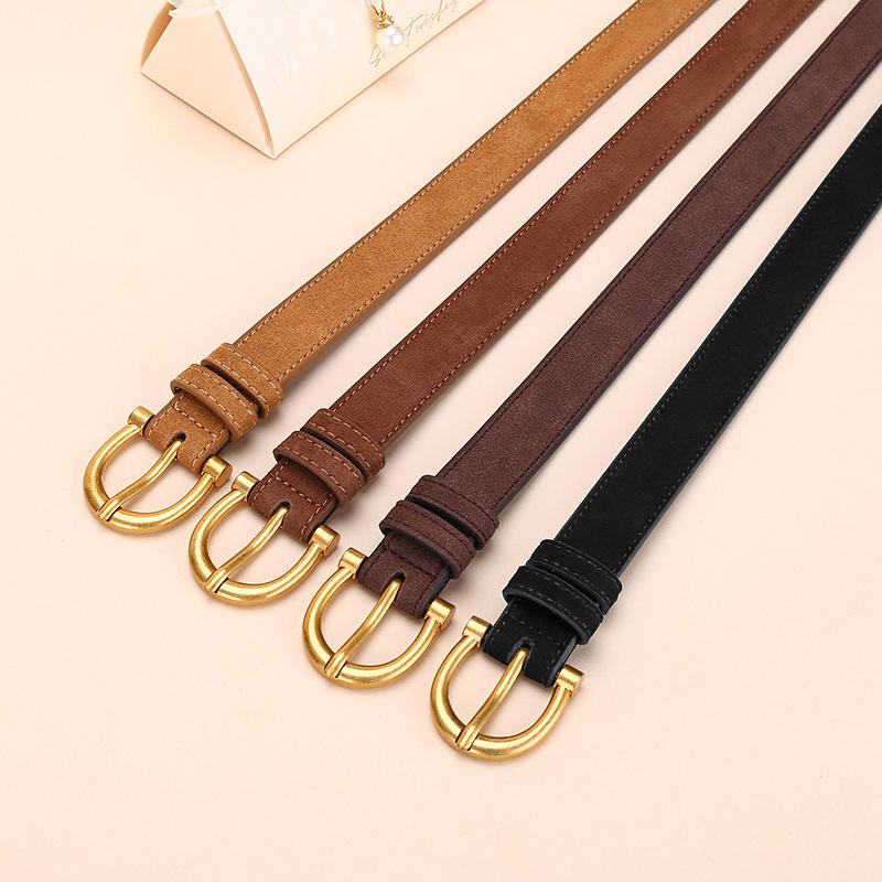 Women'S Light Luxury Decoration Velvet Belt Women'S Dress Long Shirt Jeans Outer Clothing Belt