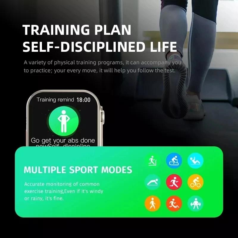 Watch 8 Ultra Smart Watch Men Gps Nfc Series8 Smartwatch Waterproof Sport Mode Fitness Wireless Charging Watch For Apple Watch