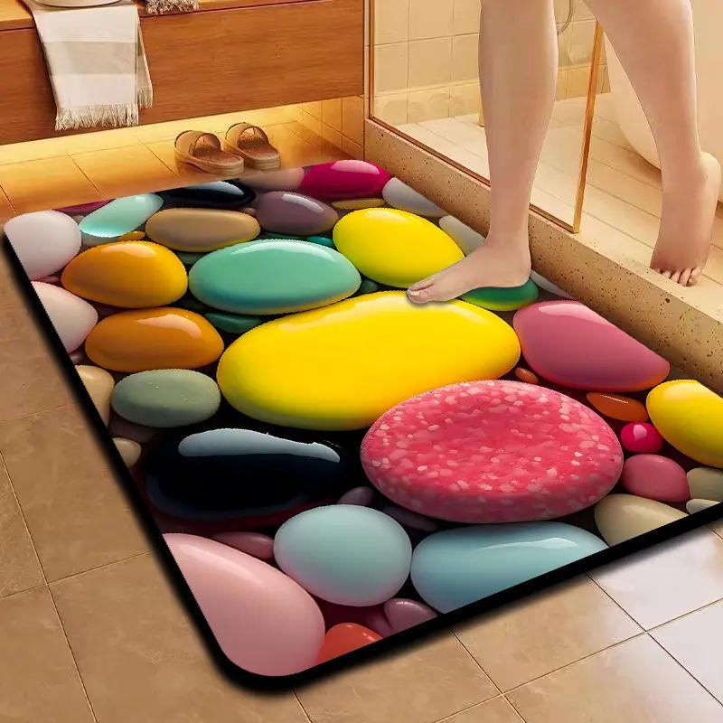 Miękka ziemia okrzemkowa 5D trójwymiarowa mata wodochłonna antypoślizgowa dom sypialnia łazienka zlew łazienka mata pod drzwi wejściowe korytarz