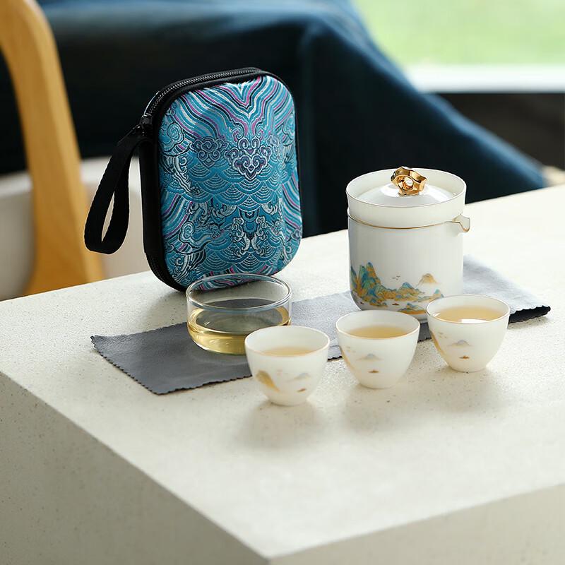 Yihude Qingchuan Mountain View Ceramic Tea Set