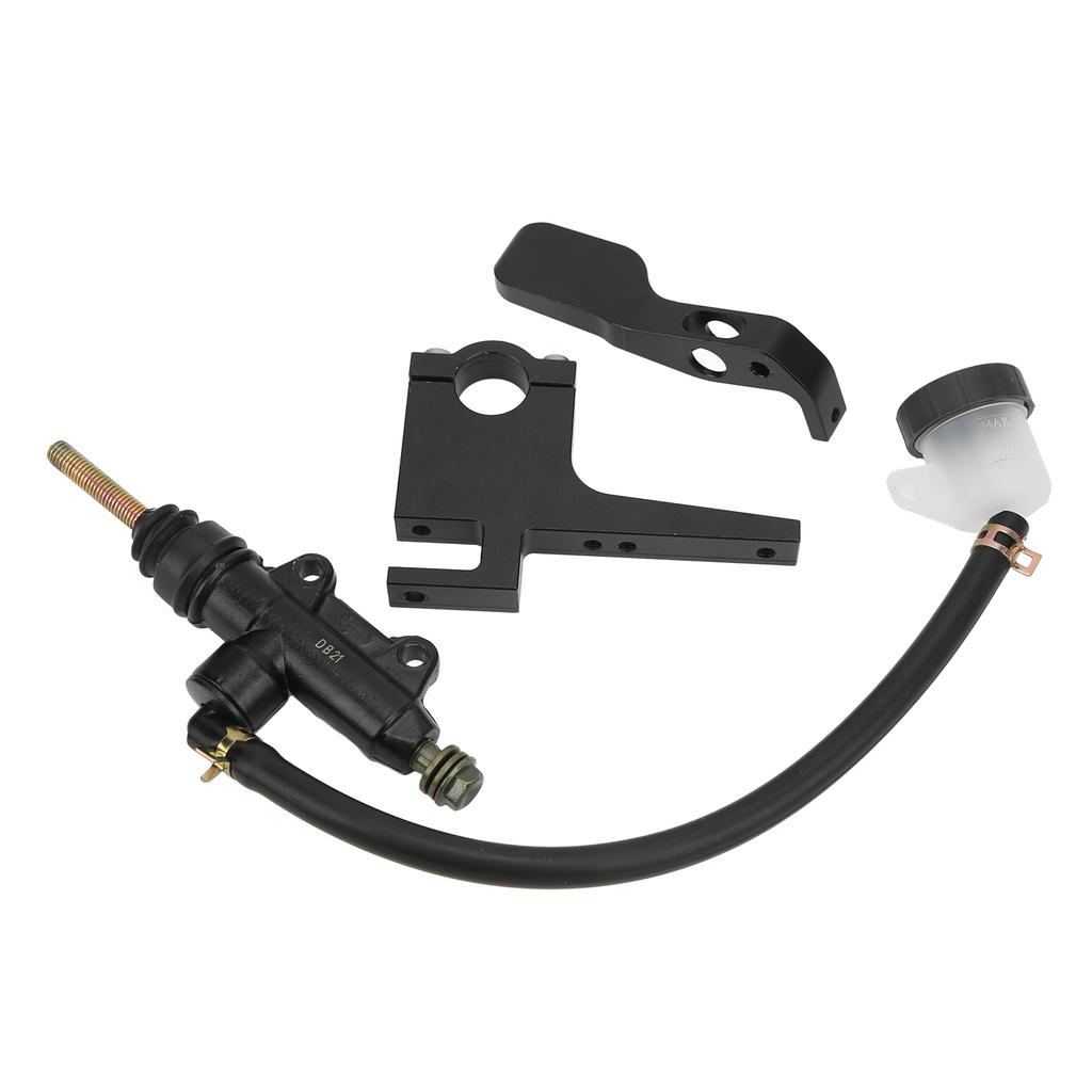 Motorcycle Thumb Brake Master Cylinder Pump Aluminium Alloy Black Universal Modification