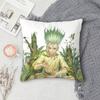 D-Dr. Stone Double-Sided Printed Square Pillow Cover Decorative Cushion Cover For Sofa Bedroom Bedside