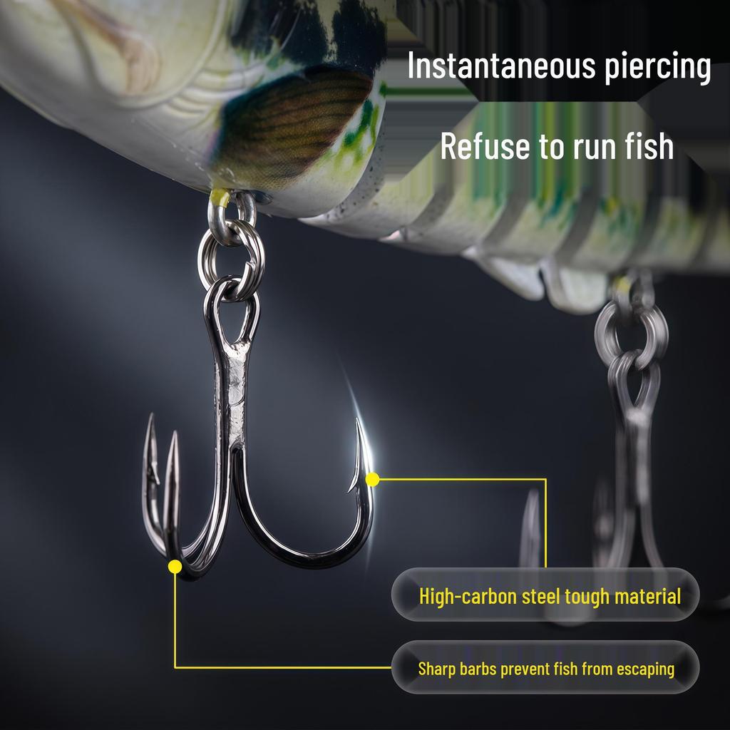 15.5g Multi-jointed Sinking Wobble Fish Bait for Cross-Border Fishing