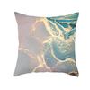Nordic Marble Pattern Gold Edge Printed Peach Skin Pillow Cover Watercolor Ink Pattern Home Bedroom Pillow Cushion Cover