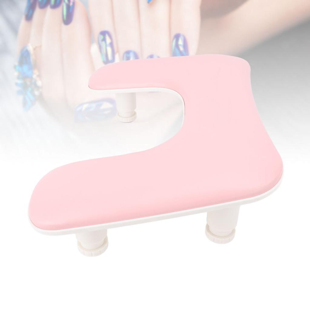 U Shaped Manicure Hand Rest Height Adjustatle Nail Arm Rest Stand Hand Rest Pillow for Nail Salon