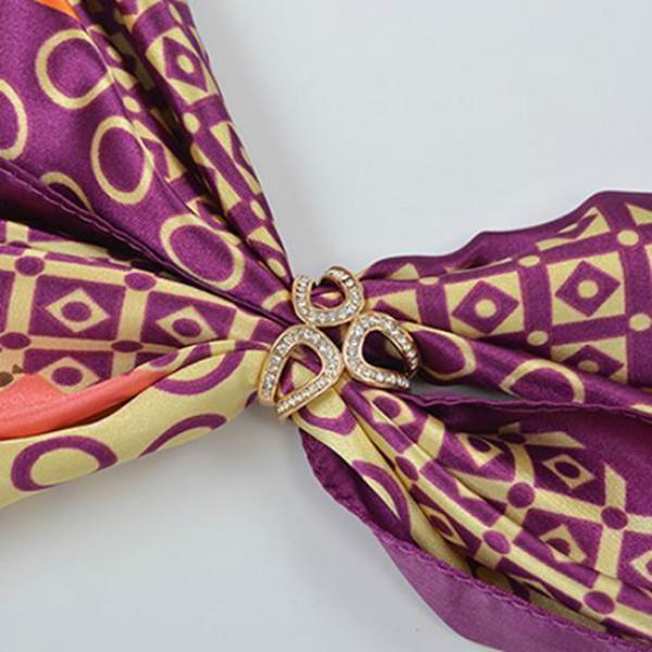 Schal Schal Schnalle Blume Schals Clips 3-Kreis Frauen Mode Schmuck Broschen