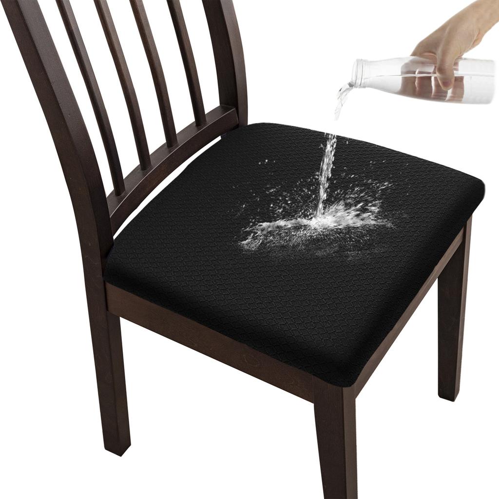 6/4/1 ks Vodotěsná sada potahů na židle do jídelny Strečové žakárové potahy na sedáky židlí Chrání Snadná instalace Zabraňuje nečistotám