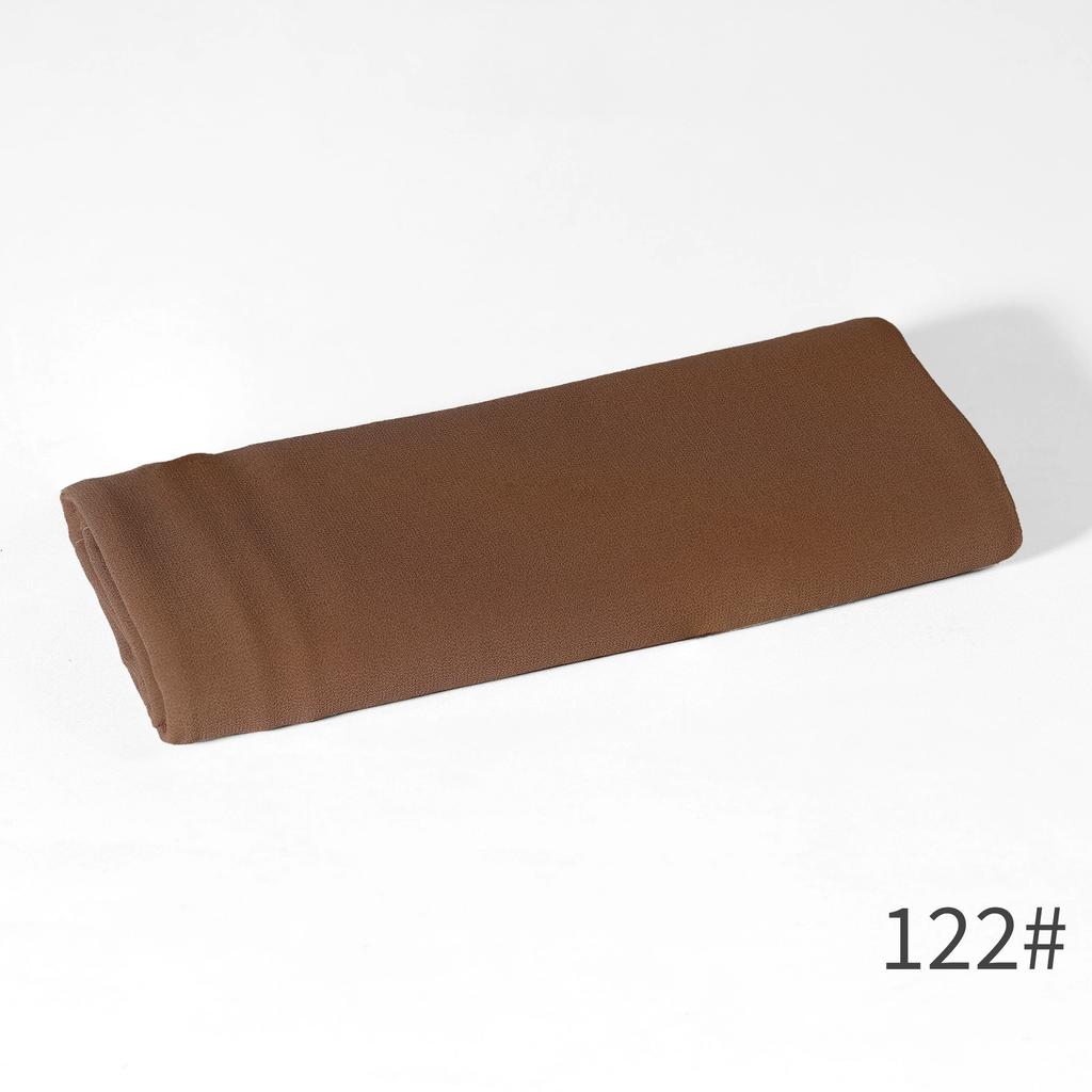 - New Monochrome Pearl Chiffon Bubble Towel Women'S Scarf Long Scarf Windproof And Sand-Proof Four-Season Scarf