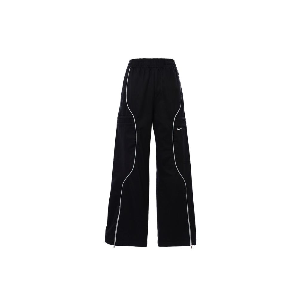 Nike Logo Woven Drawstring Casual Pants Women Bottoms Black FN1950-010