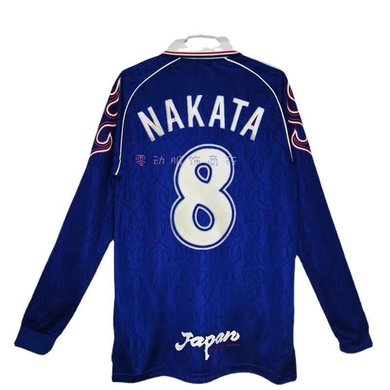 1998 Japan Retro Football Jersey NAKATA 8 Short Long Sleeve Home Away Sportswear