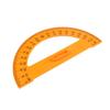 Yellow Plastic Geometry Set: Triangle, Protractor, and Ruler for Teachers and Students