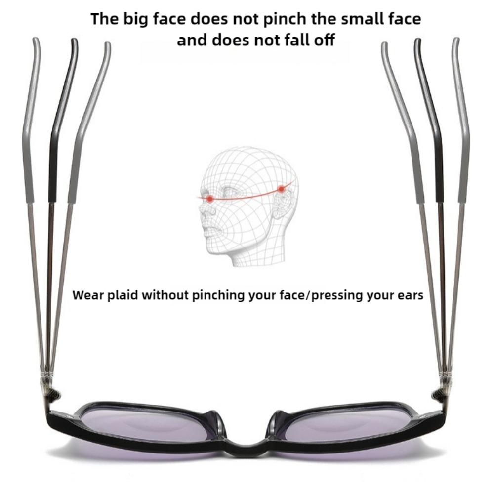 +100 To +400 Men's Reading Glasses Progressive Multi-focus Reading Glasses Autozoom Sunglasses Presbyopia Glasses Farsightedness