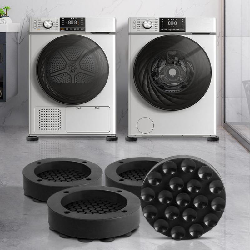 1/4Pcs Washing Machine Rubber Foot Mat New Suctions Universal Anti Vibration Feet Pads Silent Refrigerator Foot Pad Lifting Base