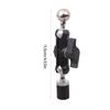 1/4inch Threaded to 17mm Ball Head Threaded Screw Adapter Double Head for DSLR Camera Microphone Attachment Accessories