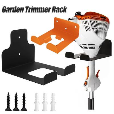 1Pcs Wall Mounted Weed Whackers Holder Heavy-Duty Adjustable Garden Grass Trimmer Rack Save Space Iron Hedge Garden Tool