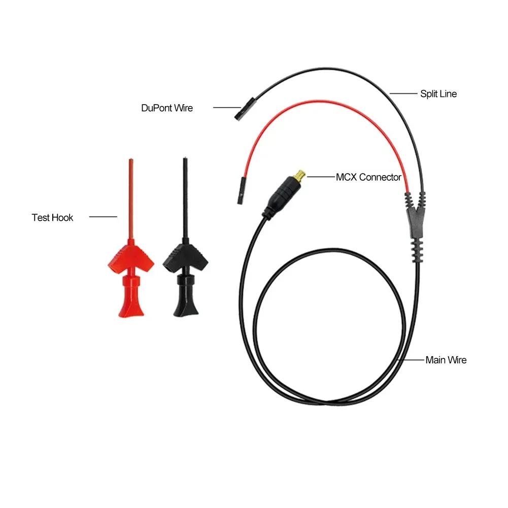 1PC MCX-C Test Wire Oscilloscope Test Probe Test Probe Hook With Pocket Test Probe Clip