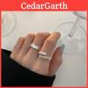 Bague Ouverte Géométrique Ondulée Coréenne Élégante Pour Femmes Design Unique Tendance