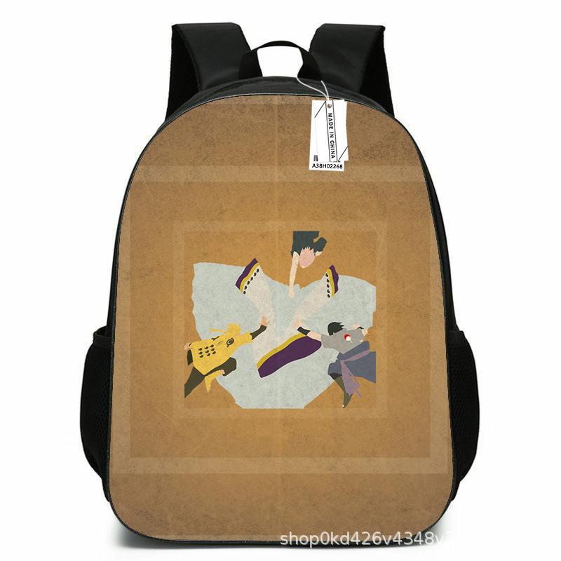 Naruto Peripheral Schoolbag Naruto Sasuke European and American Elementary and Middle School Students Backpack Cartoon Animation Computer Bag