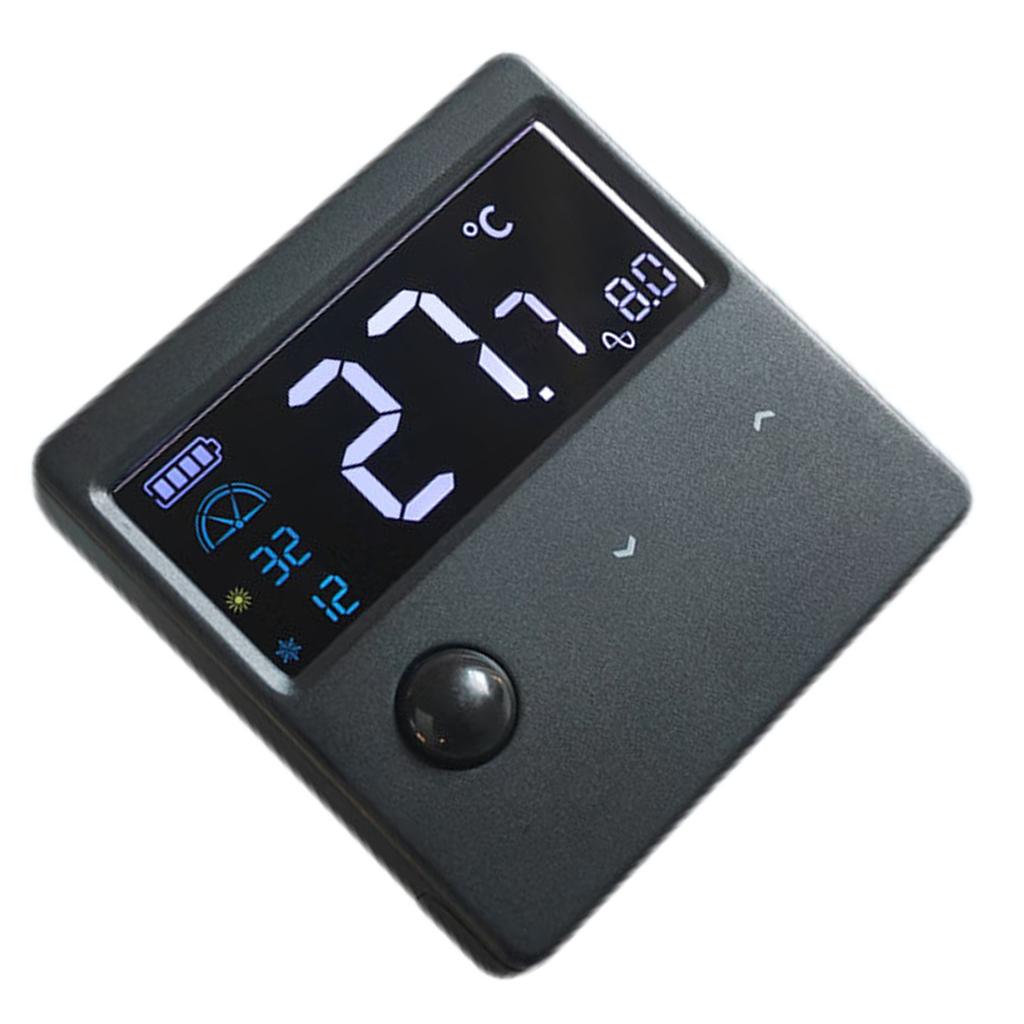 LED Fishtank Thermometers Small Size Temperature Measuring Meter with LED-Screen Stick On for Tanks