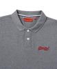 Syupeodeulai Vintage Logo Polo Shirt Melange Grey Sdmiqap60Mgr