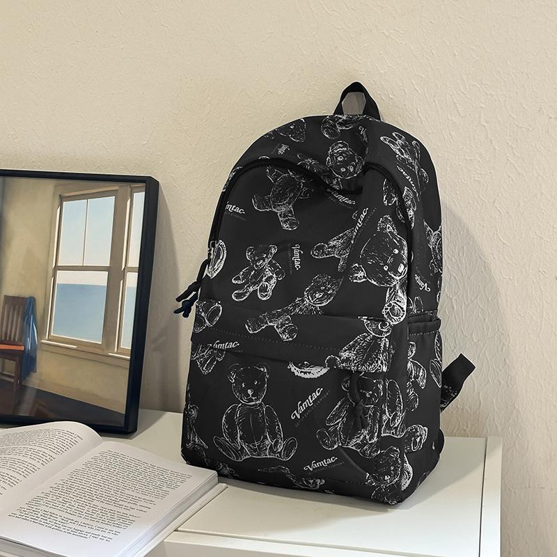 Mochila Versátil Preta Cinza Branca Vermelha Alta Qualidade Grande Capacidade Impermeável Bolsa de Viagem Nylon Lavável Bolsa para Computador Unissex