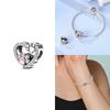 Authentic Charm Bead Charms Copper Love Heart Couple Gold Plated Bowknot Fixed Clasp Deer Bead Charms Compatible With Bracelets Women Jewellery Diy De