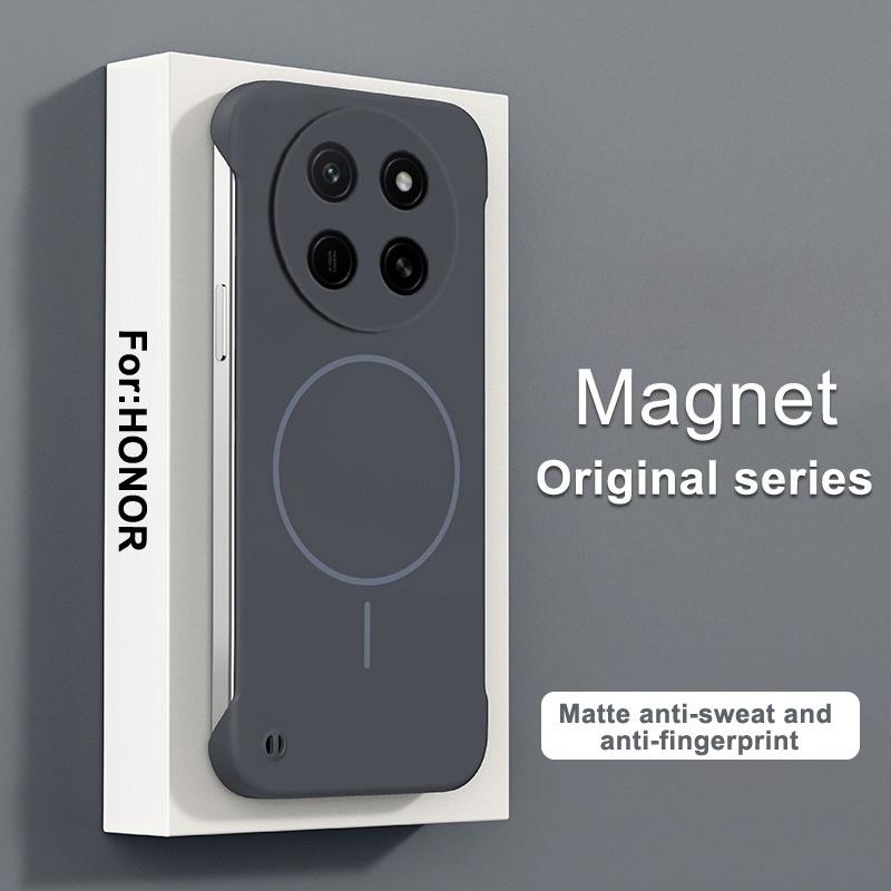 For Magsafe Magnetic Frameless Case For Honor X80 Pro Max Hard PC Matte Ultra Thin Shockproof Cover For Honor X80Pro Max Shell