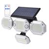 IP65 Waterproof Indoor Solar Lamp Remote Control Solar Lights 306LED 4Heads 270 Degree Wide Angle for Front Door Backyard Garage