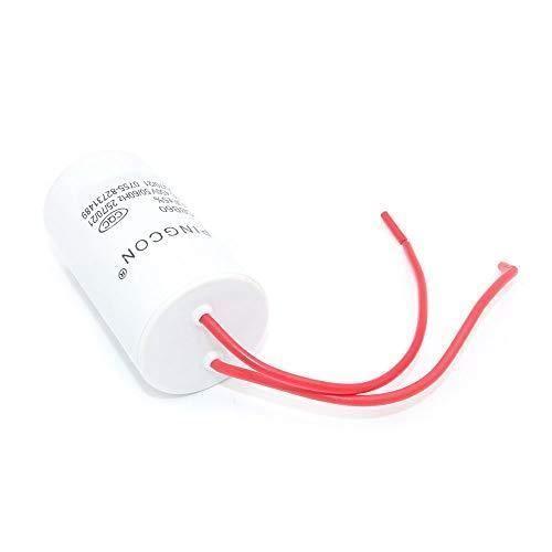 Dollatek 2pcs cbb60 ac 450v 6uf condensateur de fonctionnement du moteur de cylindre conducteur 2 fils