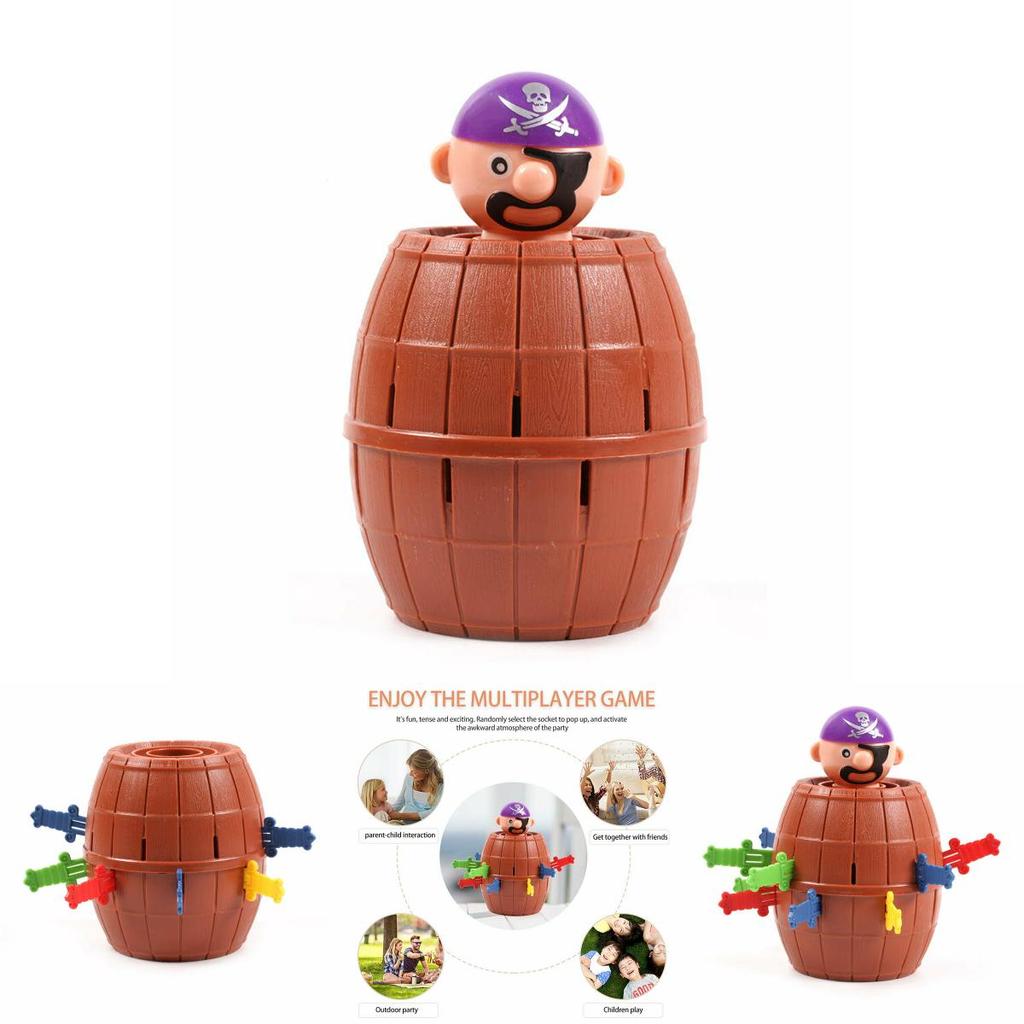Colorato Giocattolo Super Pop-Up Gioco del Barile dei Pirati Offre Divertimento Infinito ai Bambini