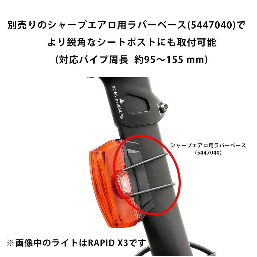 CatEye RAPID X Rücklicht für Sicherheit, USB-Licht, Wiederaufladbar, TL-LD700-R (Fahrrad Licht)