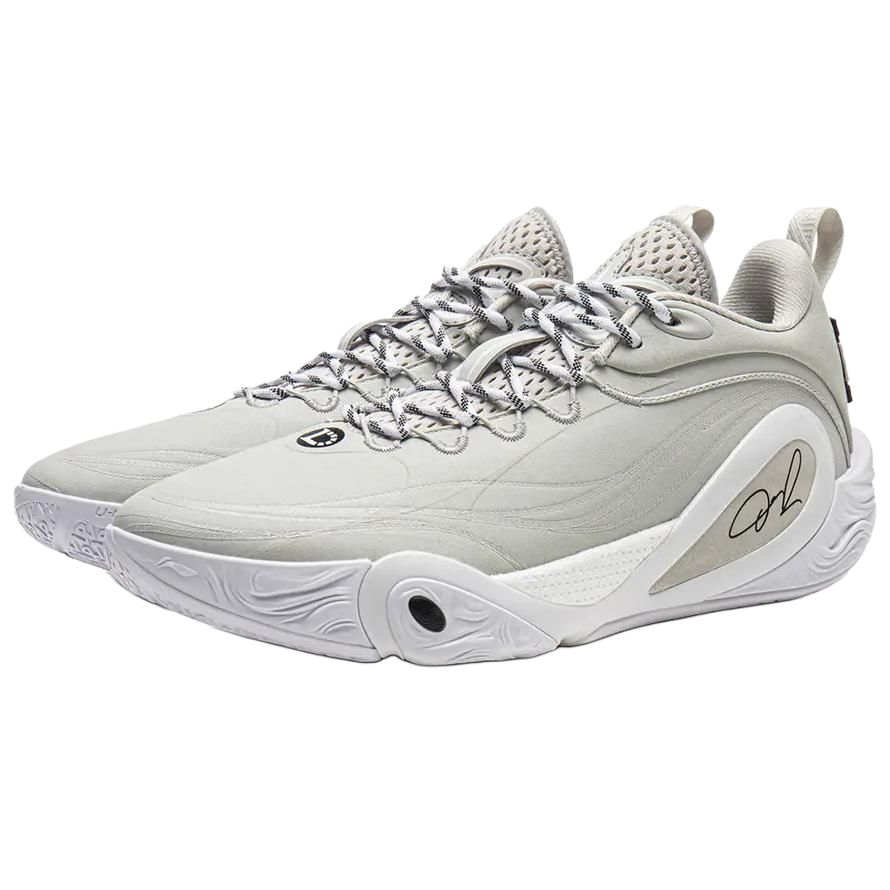 Li Ning Russell One Sports Trend Shock Absorption Wear-Resistant Low-Top Basketball Shoes Unisex Sneaker Gray ABPV009-20