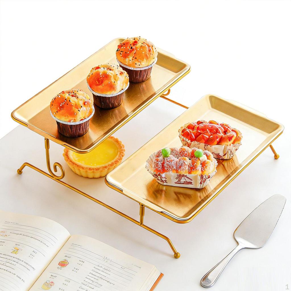 Kuchenständer Desserttisch Display Nordischer Gebäckhalter Serviertabletts für