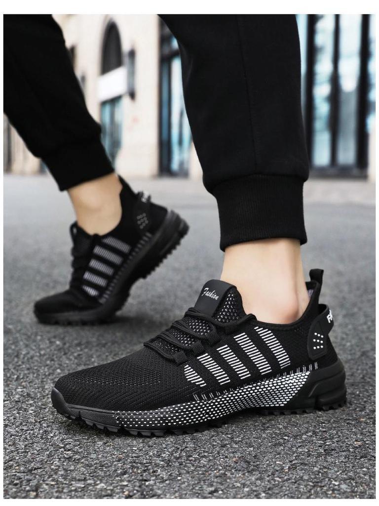 Sneakers Flyknit da uomo taglie forti: morbide, comode, in mesh traspirante, inodore, perfette per la corsa