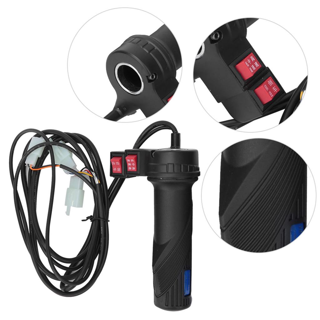 3-Gang-Getriebe Universal Gasgriff Gaspedal Beschleuniger für Elektro-Fahrrad-Scooter mit Vorwärts