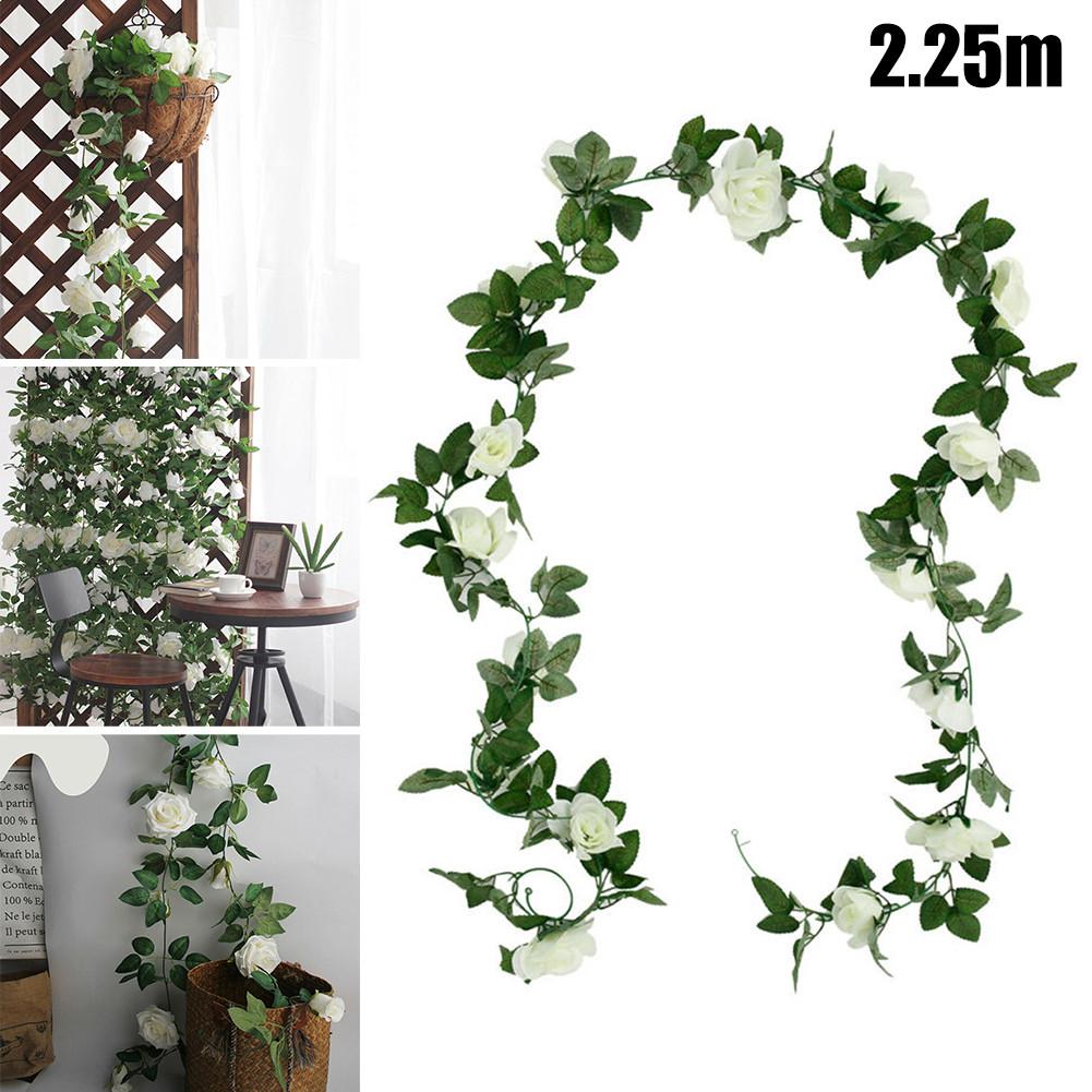 Ling's Moment Künstliche Blumengirlande 5FT - Staubige Rose Für Hochzeitsdeko