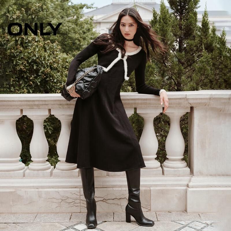 ONLY Women s 2025 Winter Knit A-Line Long Dress M