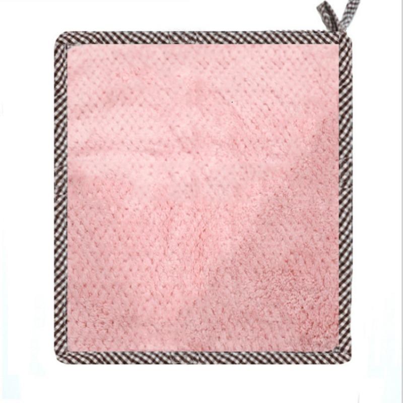 Hanging coral fleece towel pineapple pattern cleaning towel lint-free absorbent cloth dish cloth cleaning cloth 3pcs
