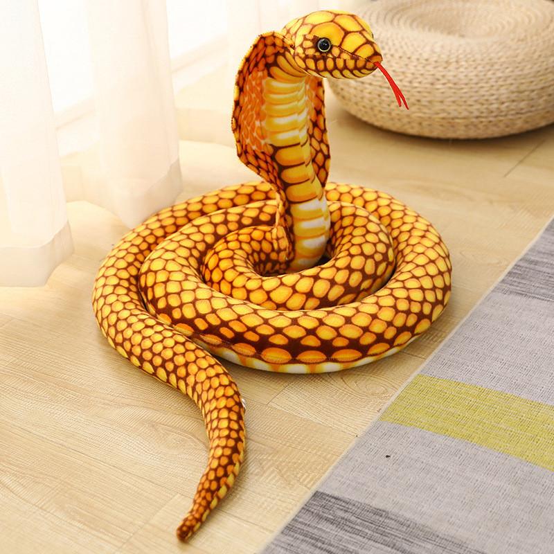 Toy Cobra Plush Spoof Snake Year Zodiac Doll Funny Prank Boy Children Gifts