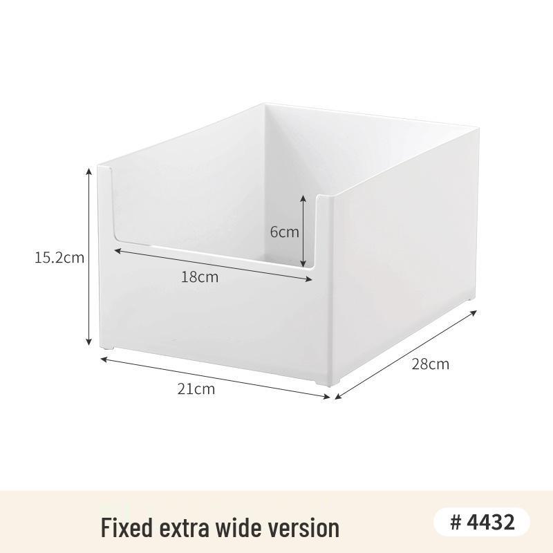 Vysoká nástěnná úložná krabice s rukojetí - Kuchyňský organizér koš pro horní police