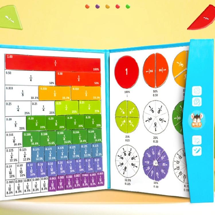 Fraction Addition Subtraction Learning Puzzle Game Magnetic Interactive Educational Toy For Classroom And Homeschooling