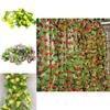 Lush And Vibrant Fake Silk Rose Artificial Flower Vine Ivy Leaf Garland For Home Decor