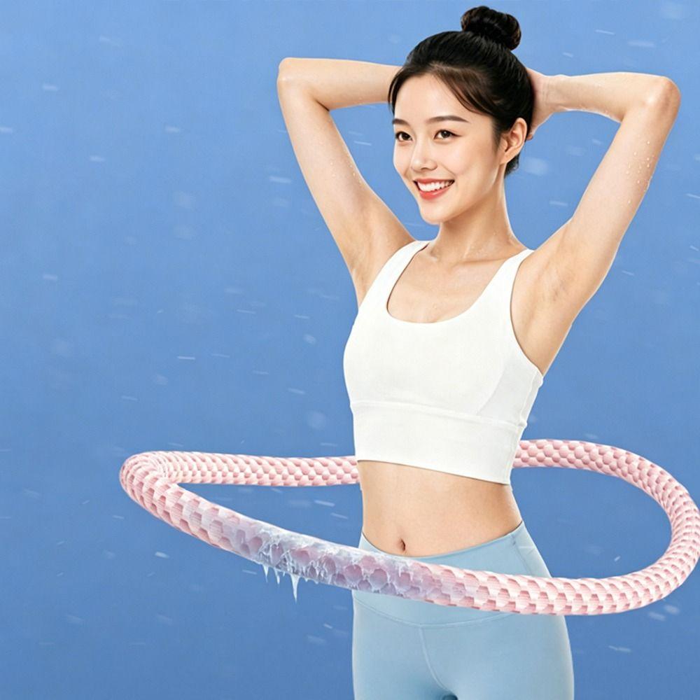 Bounce Spring Fitness Hoop Foldable Fitness Waist Trainer New Spring Tube Yoga Circle  Women