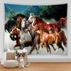 Venkovská farma stodola zvířata nástěnná tapiserie velká tapiserie farmářská krajina domácí pokoj obývací pokoj dekorace okenní tapiserie